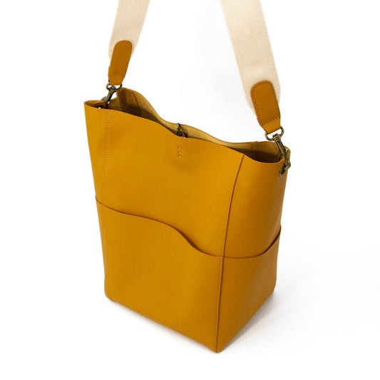 canvas strap leather bag-Y-4