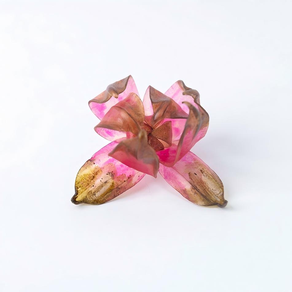 Dancing Petals Large Sculptural Leather Flower Stud Earrings
