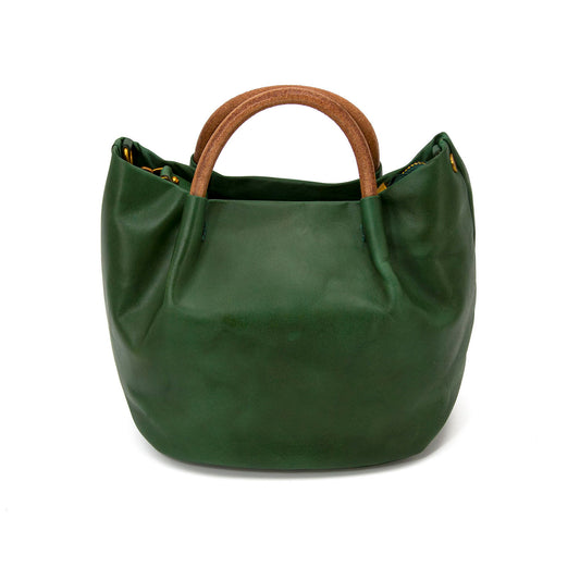 folds bucket Leather bag-G-3