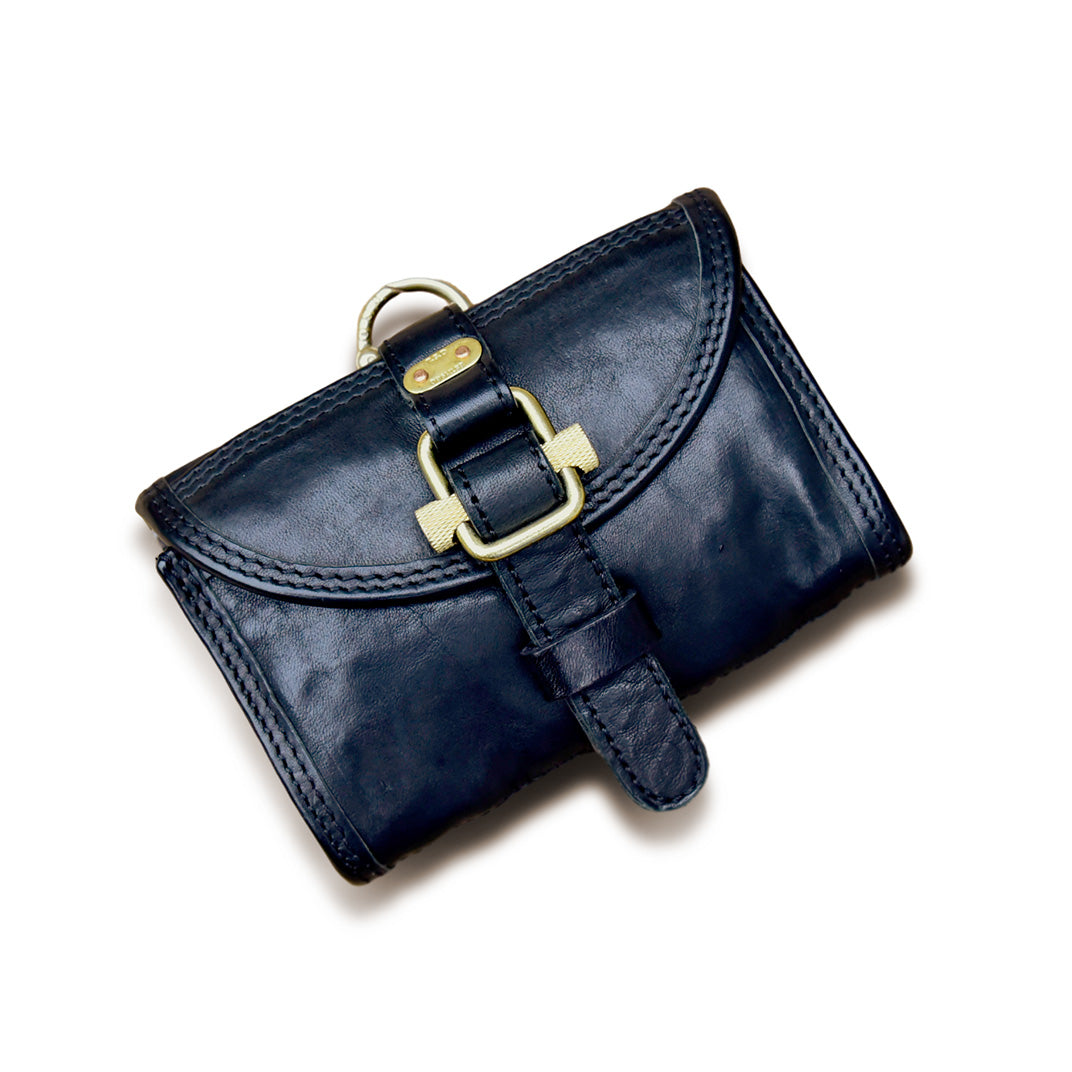 Handmade Black Horsehide Wallet and Card Holder