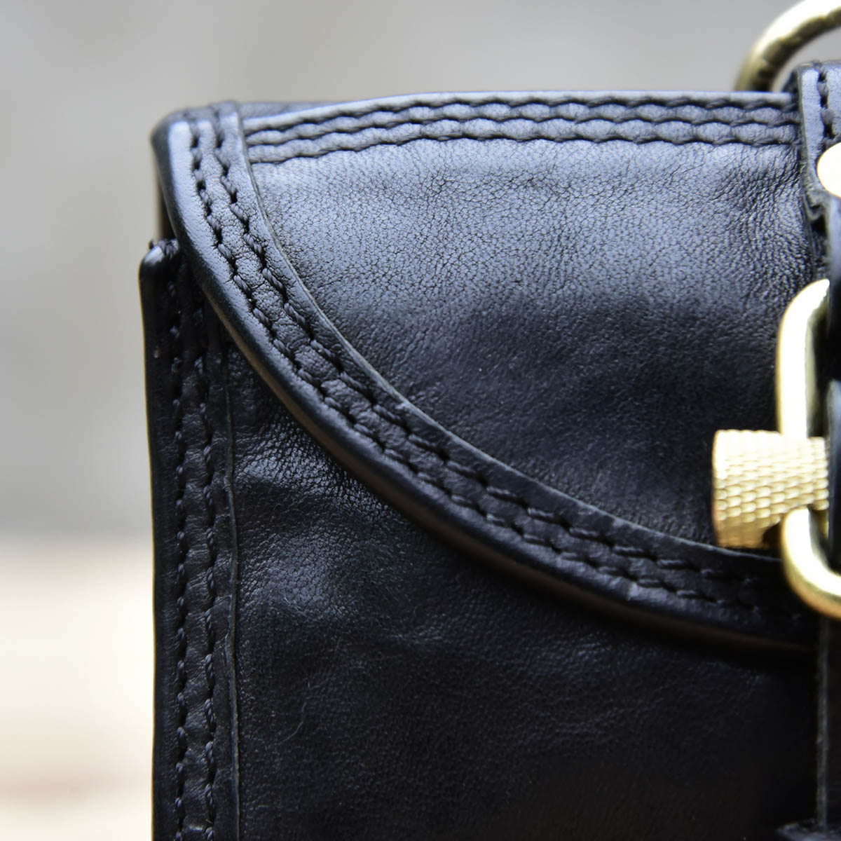 Handmade Black Horsehide Wallet and Card Holder