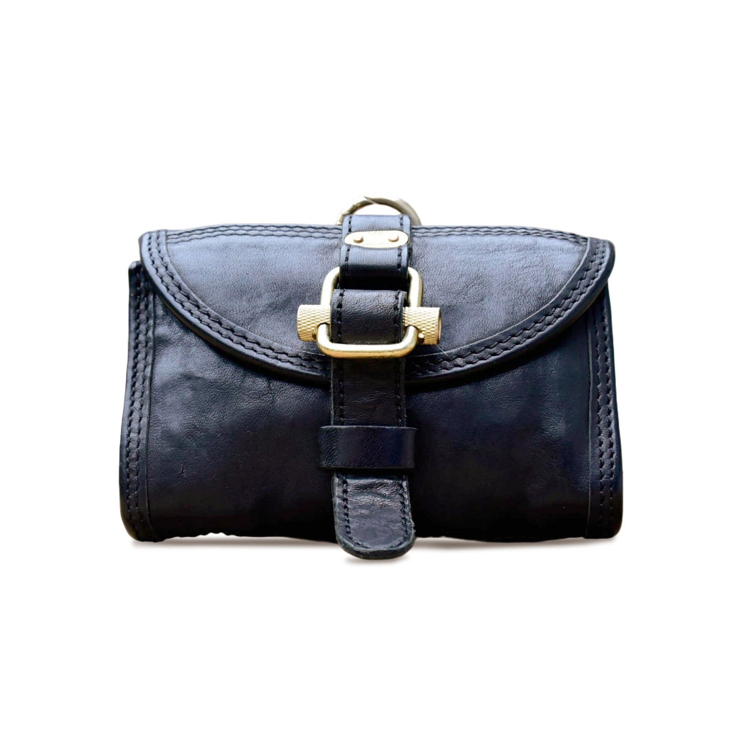 Handmade Black Horsehide Wallet and Card Holder