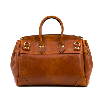 Handmade Full-Grain Vegetable-Tanned Leather Structured 17in Bag For 14in Laptop