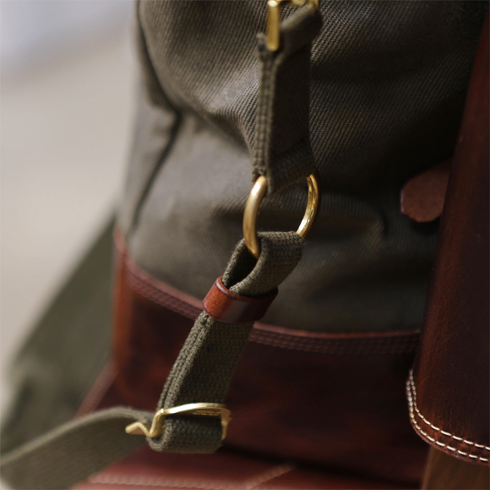 Large Vintage Heavy Waxed Canvas Travel Tote Bag for Men 21.7in