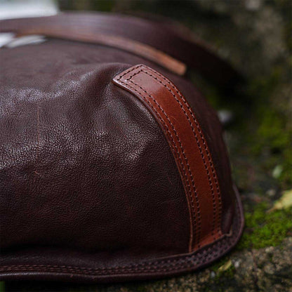 Large Vintage Vegetable-Tanned Horsehide Tote Bag