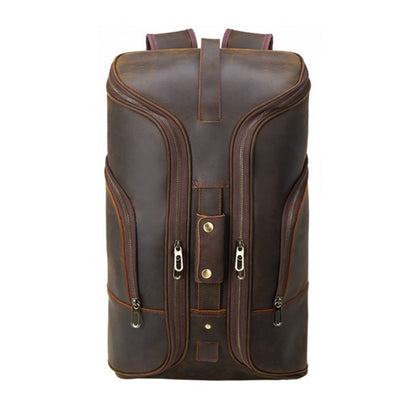 Leather Backpack 20.9in Convertible Duffel Bag Travel For Men