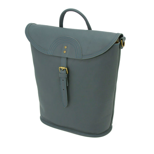 High Quality Trapezoidal Flap Leather Bag-i7bags
