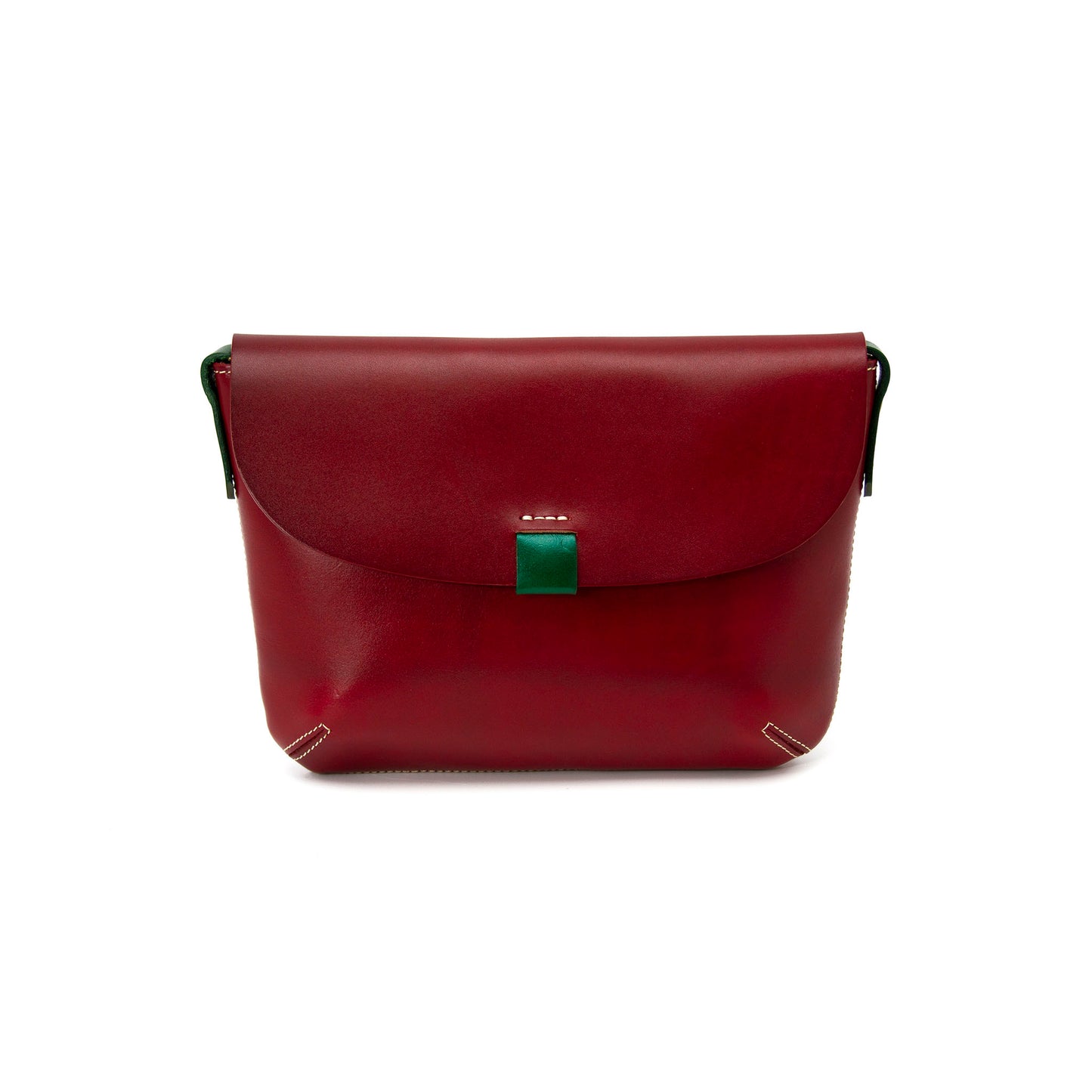 leather bag colour blocking flap bag-R-1-1