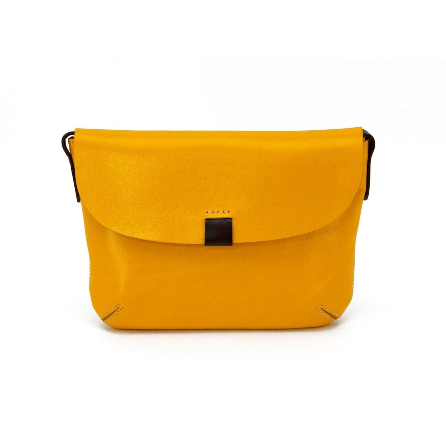 High Quality Leather Handmade Bag, Colour Blocking Flap Bag-i7bags Yellow