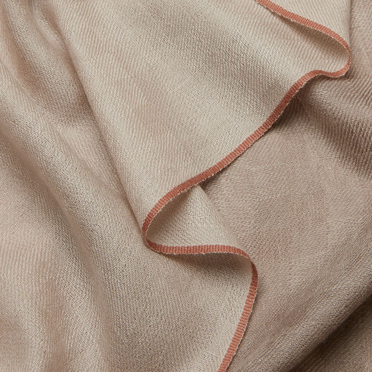 Luxury Cashmere Beige Camel Everyday Scarf 72.8in