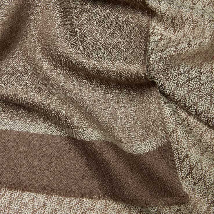 Luxury Cashmere Beige Camel Everyday Scarf 72.8in