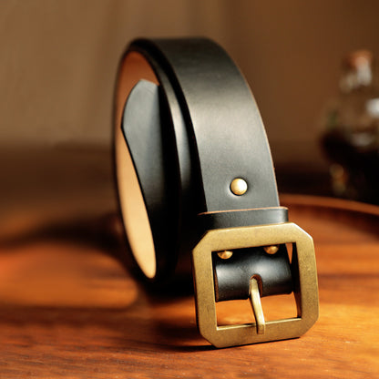 Men's Handmade Horween CXL Vintage Leather Belt