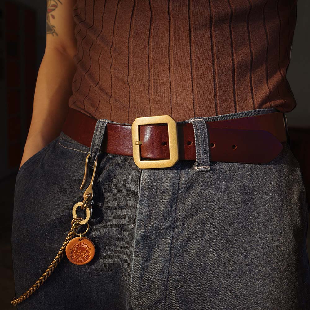 Men's Handmade Horween CXL Vintage Leather Belt