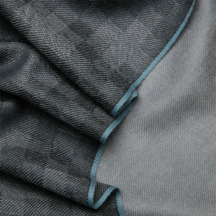 Men's Premium Cashmere Blue Gray Business Scarf 72.8in