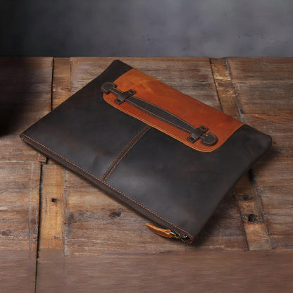 Men's Top Grain Leather Portfolio for 14" Laptop
