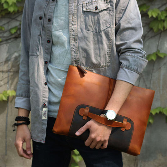 Men's Top Grain Leather Portfolio for 14" Laptop