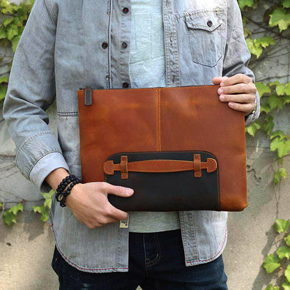 Men's Top Grain Leather Portfolio for 14" Laptop