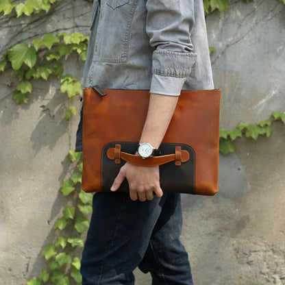 Men's Top Grain Leather Portfolio for 14" Laptop