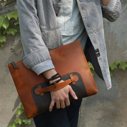 Men's Top Grain Leather Portfolio for 14" Laptop