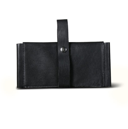 Minimalist Top Grain Leather Long Wallet and Phone Bag