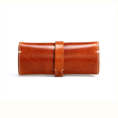 Vintage Italian Leather Glasses Case Handmade