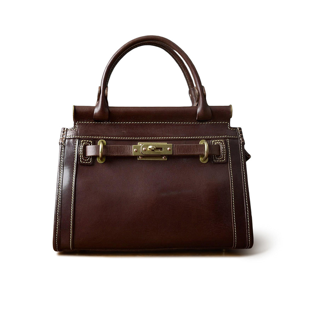 Women's Italian Full-Grain Leather Handbag Crossbody