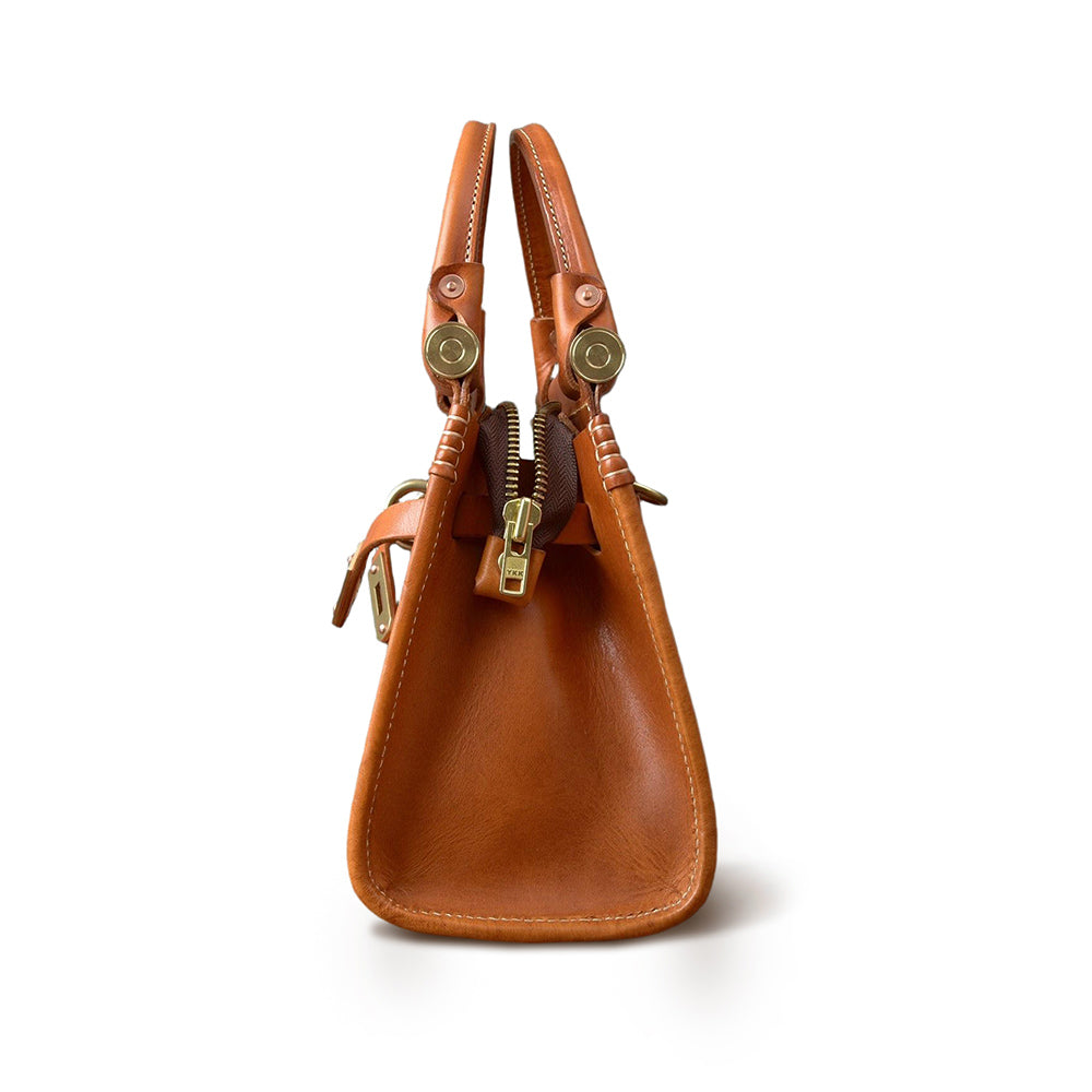 Women's Italian Full-Grain Leather Handbag Crossbody