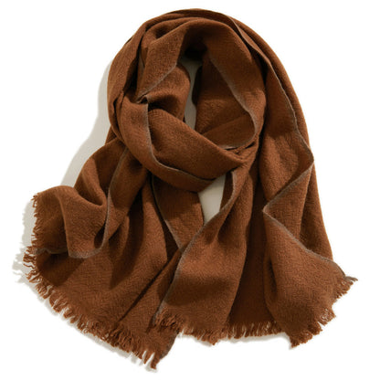 Women’s Luxury Herringbone Cashmere Winter Scarf Shawl 74.8in