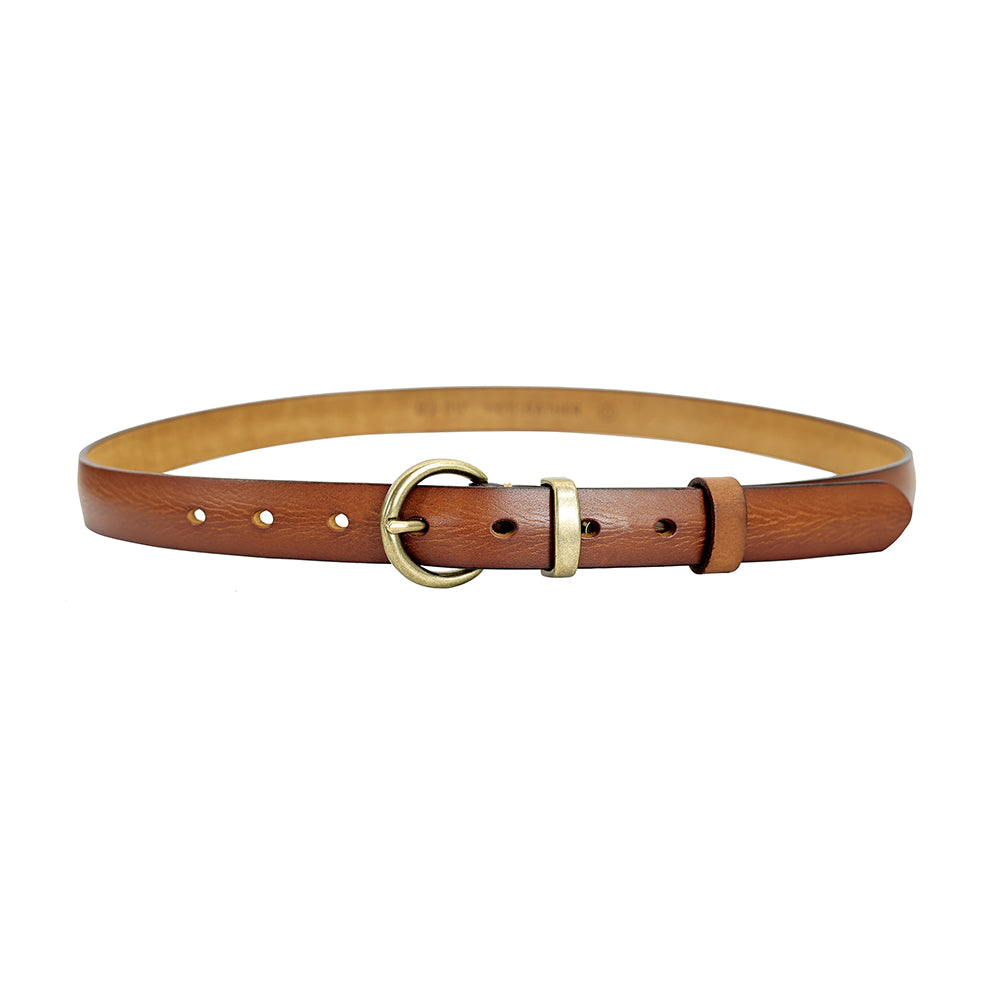 Women's Handmade Italian Vegetable-Tanned Leather Belt