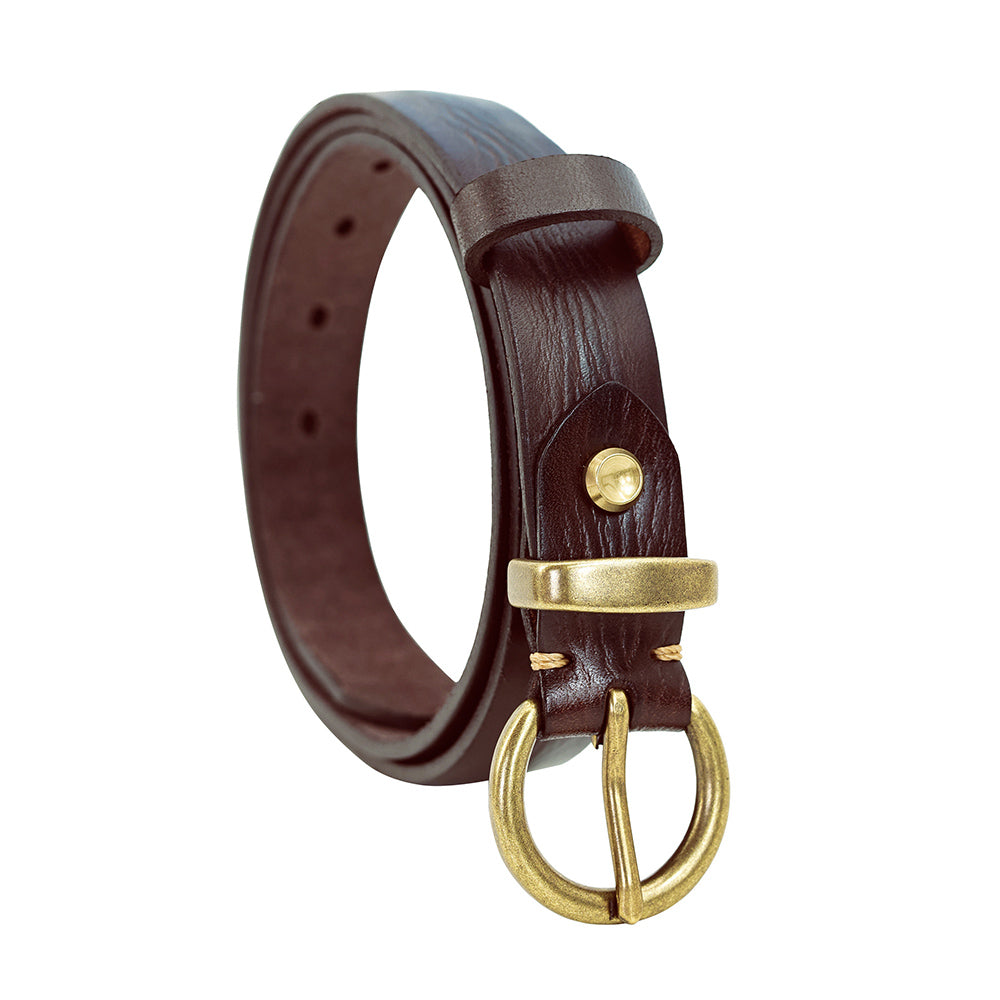 Women's Handmade Italian Vegetable-Tanned Leather Belt