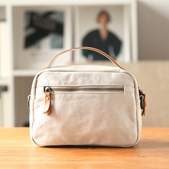 Women's Mini Canvas Leather Crossbody Bag