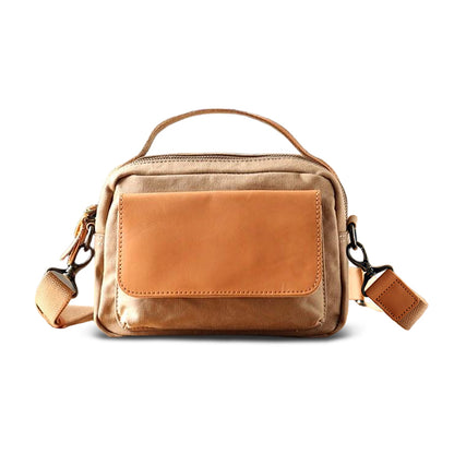 Women's Mini Canvas Leather Crossbody Bag