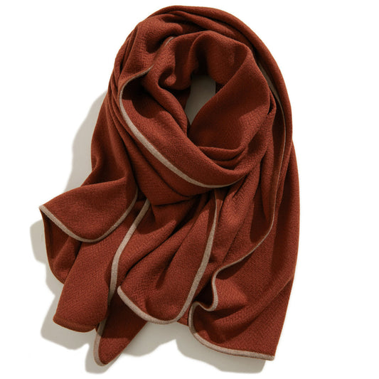 Women’s Quiet Luxury Premium Pure Cashmere Scarf Shawl 70.9in