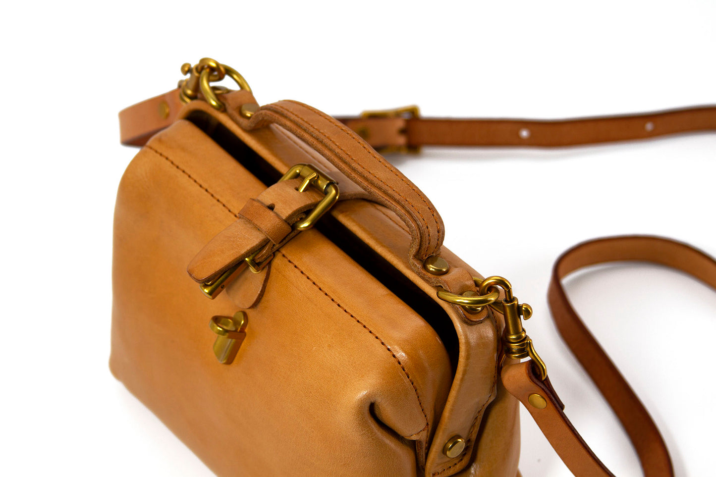 The small supple leather Dulles bag
